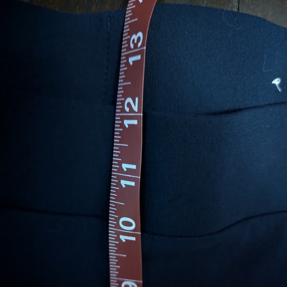 Rafaella Comfort Navy Stretch Slim Leg Front Seam Trouser Pants - Picture 4 of 7